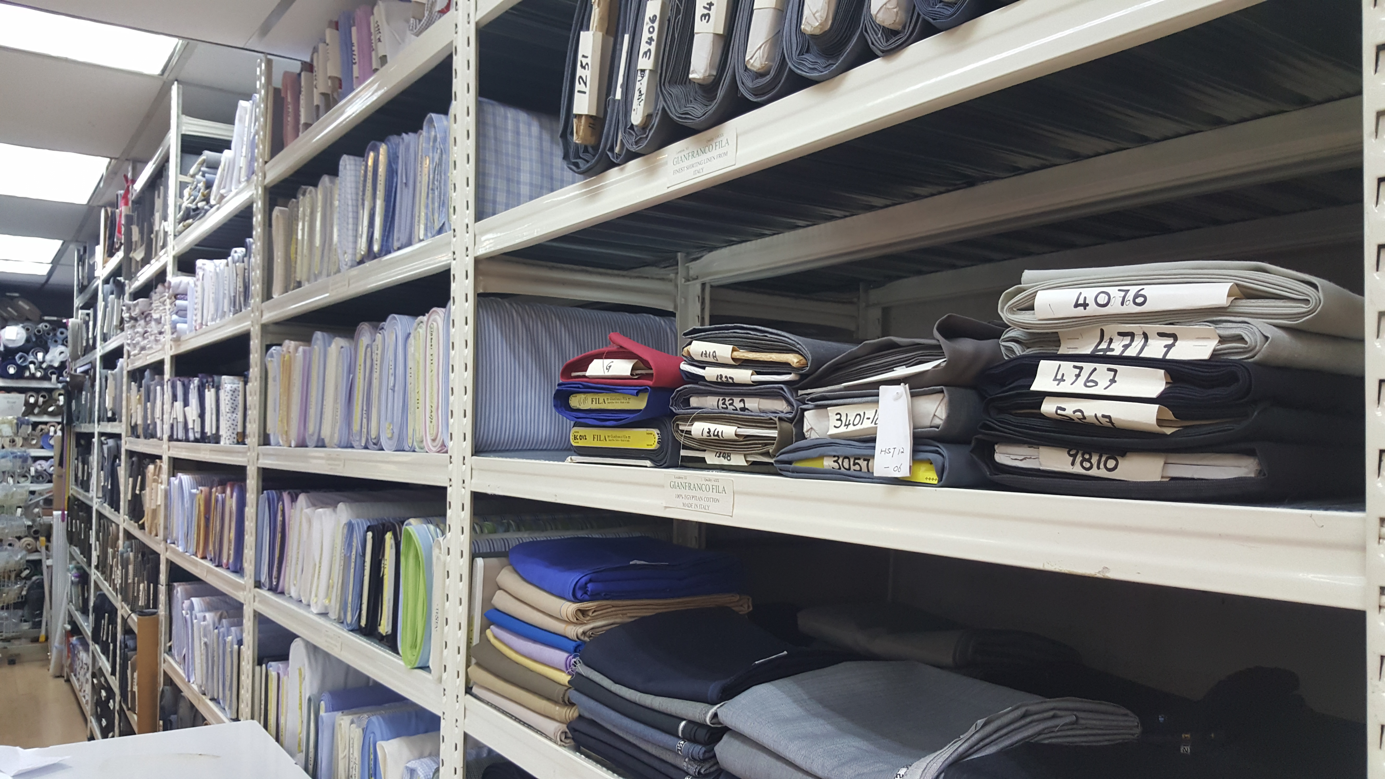 HST Bespoke Shirts - Huge inventory of fabrics